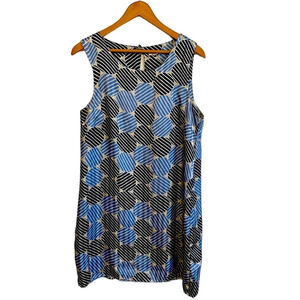 Tulle Shift Dress Geometric print size M